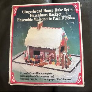 Vintage 1979 Fox Run Gingerbread House Bake Set Complete Rare Christmas #4532